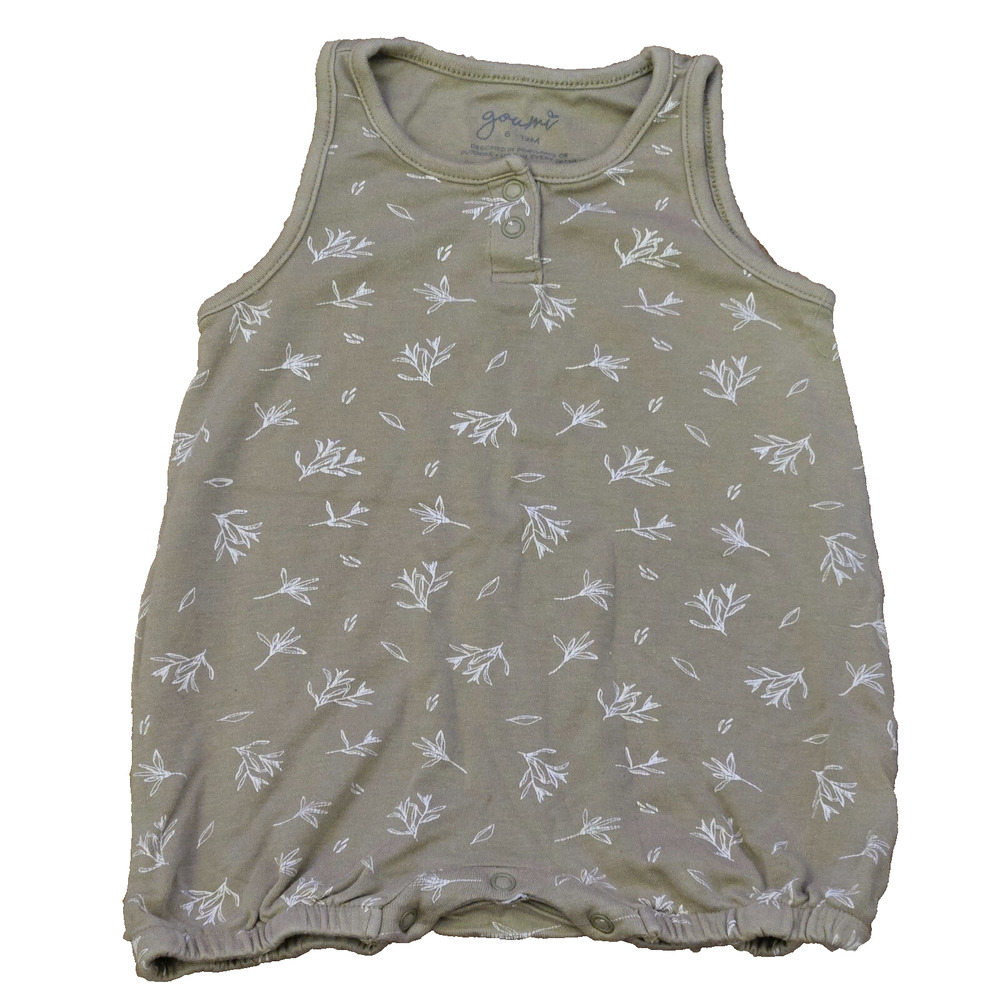 Goumi Baby‎ Romper 6-12Months Sleeveless Button Bubble Romper Boys Girls